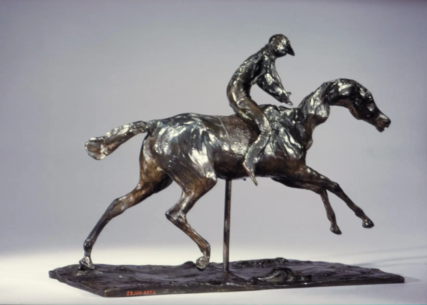 Model of a horse and rider